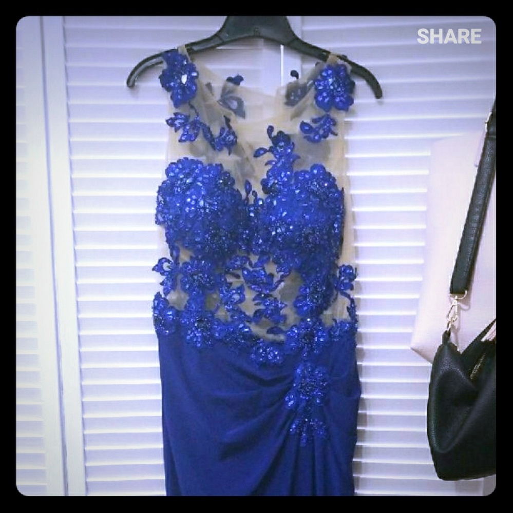 Royal Blue Evening Gown